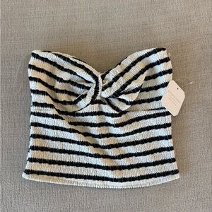 Altar'd State twist-front striped tube top